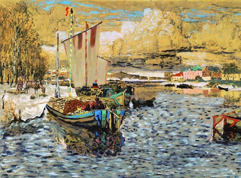 俄罗斯印象派画家康斯坦丁诺维奇加勒巴多夫油画作品欣赏
