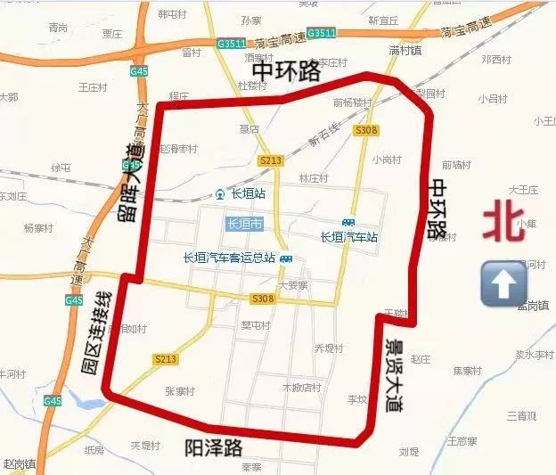 新乡限行区域地图高清图片