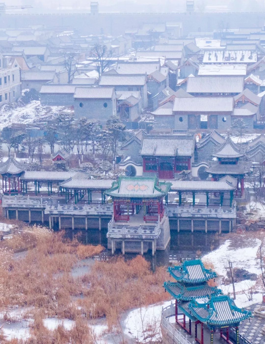 一场雪 让明太原县城穿越回到600年前"凤凰城!