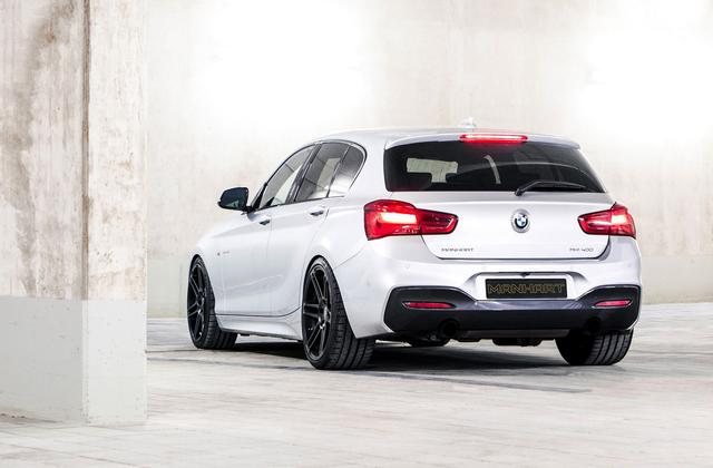 原创 由manhart改装宝马m140i,配3.0升直六涡轮引擎,可输出435马力!