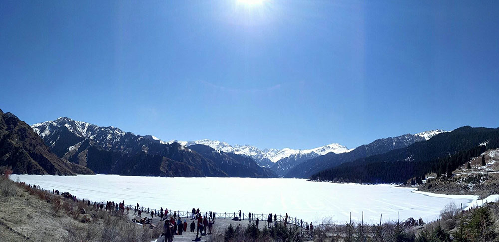 天山天池石门一线铁门关天山明珠的水是王母娘娘的淋浴水