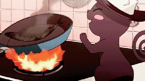 锅冒烟了才放菜