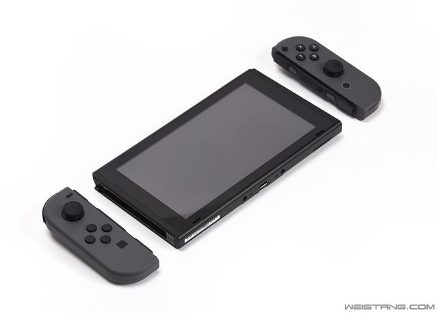 灰色款任天堂switch国行续航增强版掌机模式整体整体整体整体背面非国