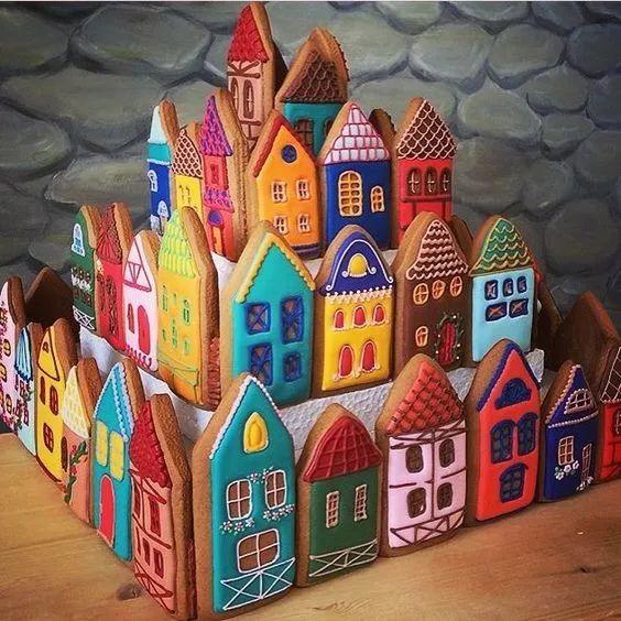 吃货做的糖果小屋,这甜品精致得让人无法下口,甜蜜精巧惹人爱