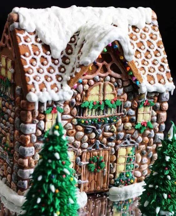 吃货做的糖果小屋,这甜品精致得让人无法下口,甜蜜精巧惹人爱_饼干