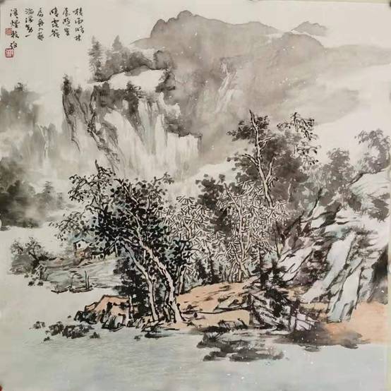 意与境合,情景交融一一雷枝强(雷自强)山水画欣赏