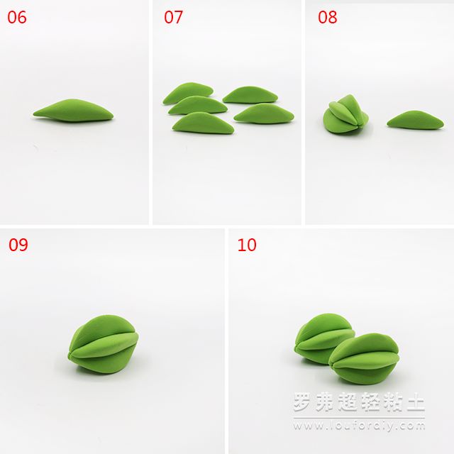 罗弗超轻粘土教程水果系列之杨桃制作图解