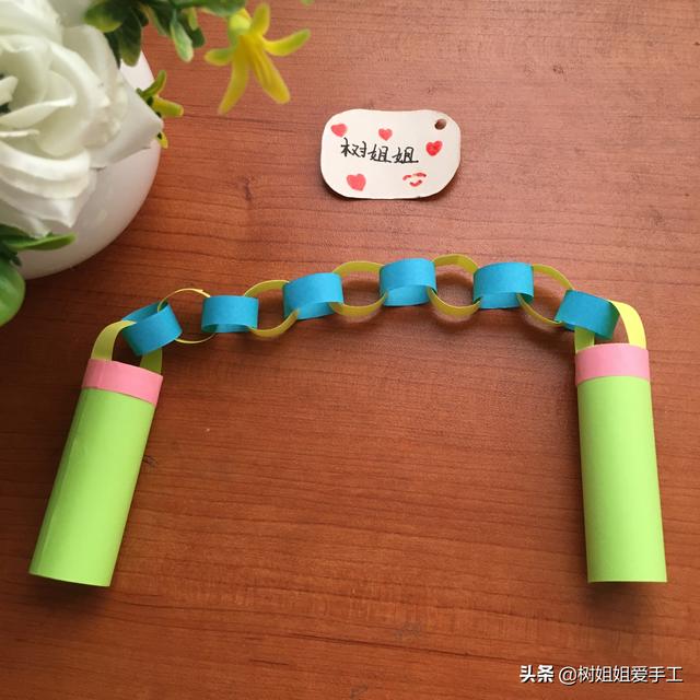 武器折纸适合3岁以上男孩子独立完成的折纸双节棍