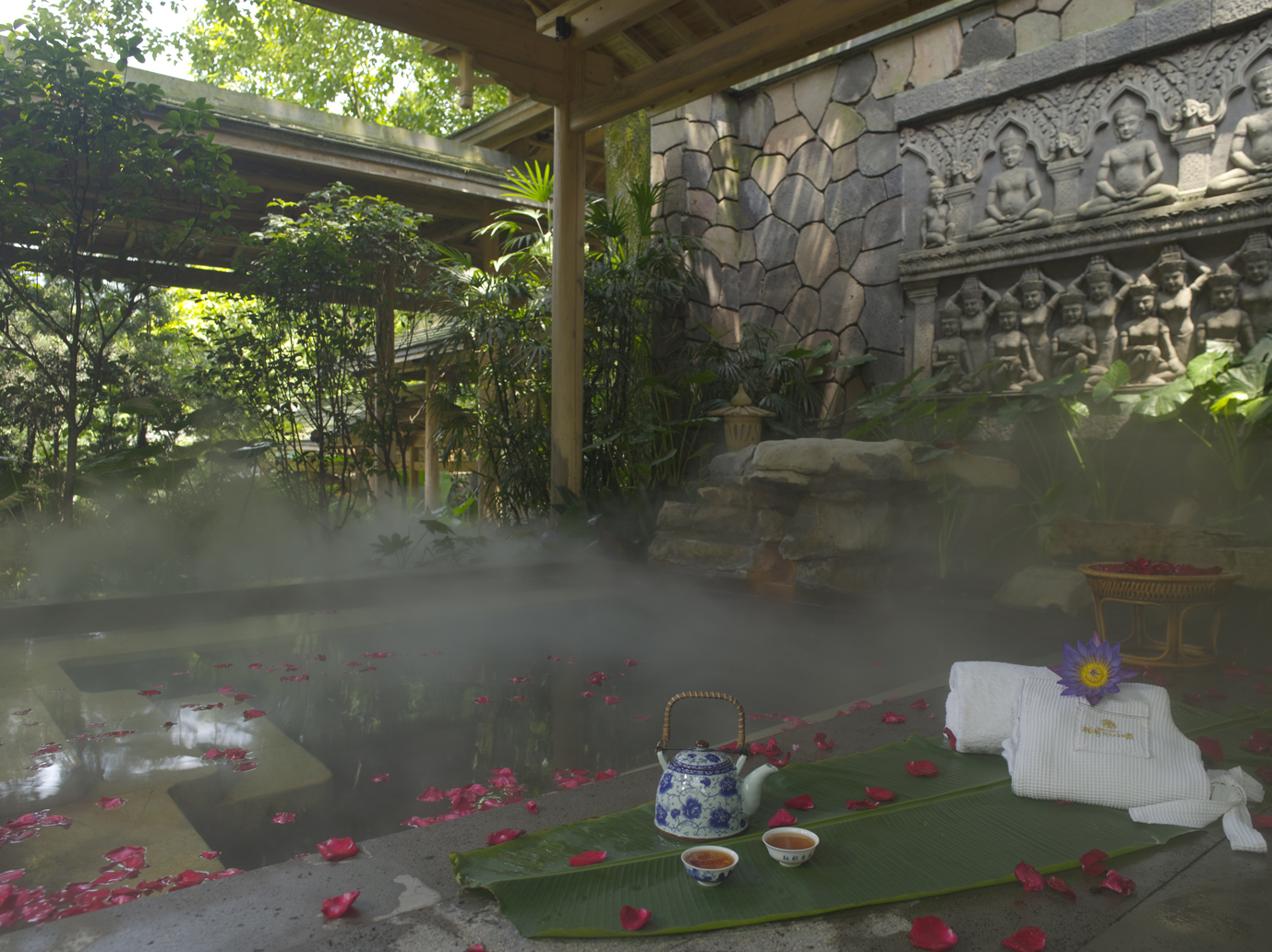 原创重庆北碚.缙云山下,千年温泉配顶级柏联!