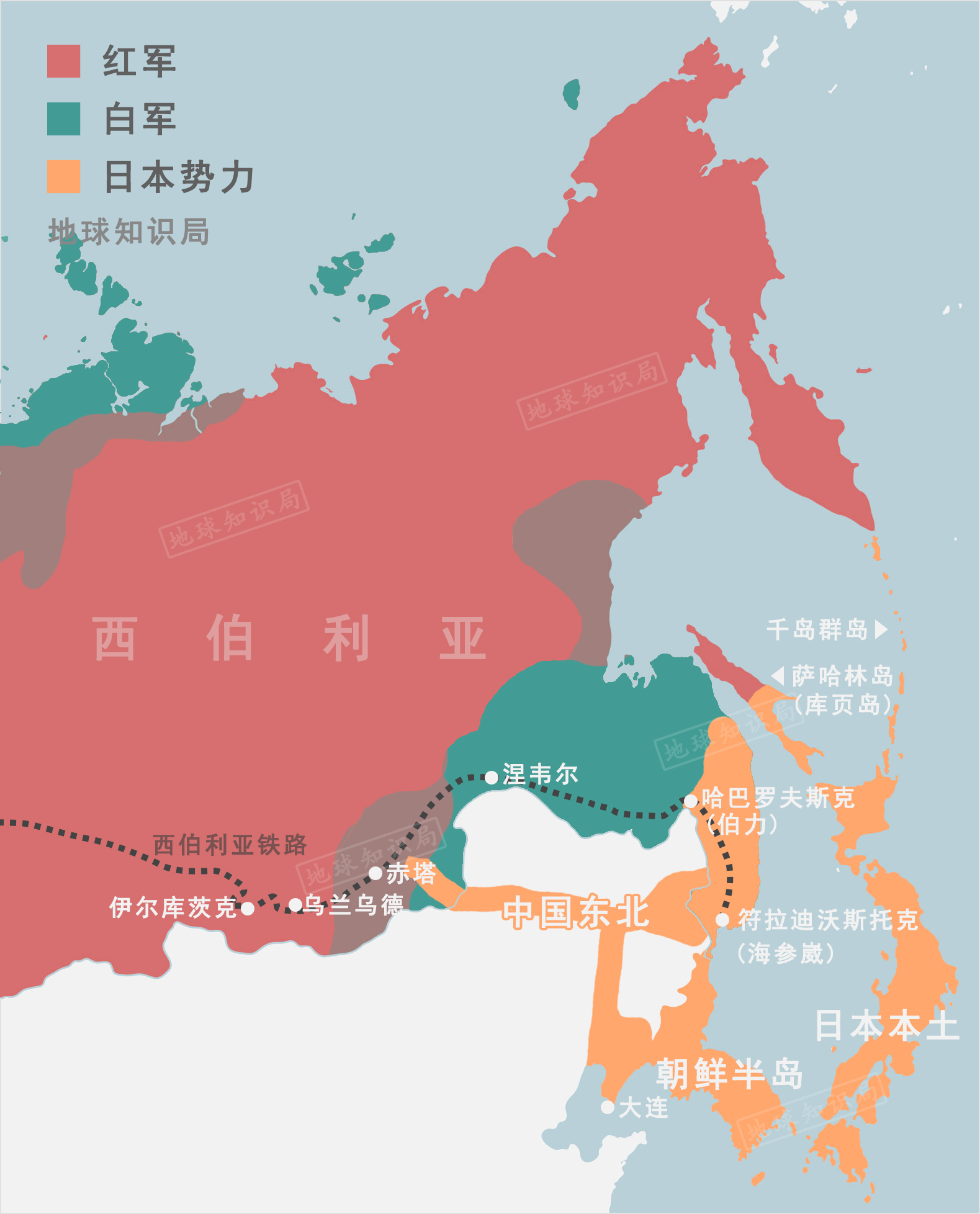 中国远东地区地图图片