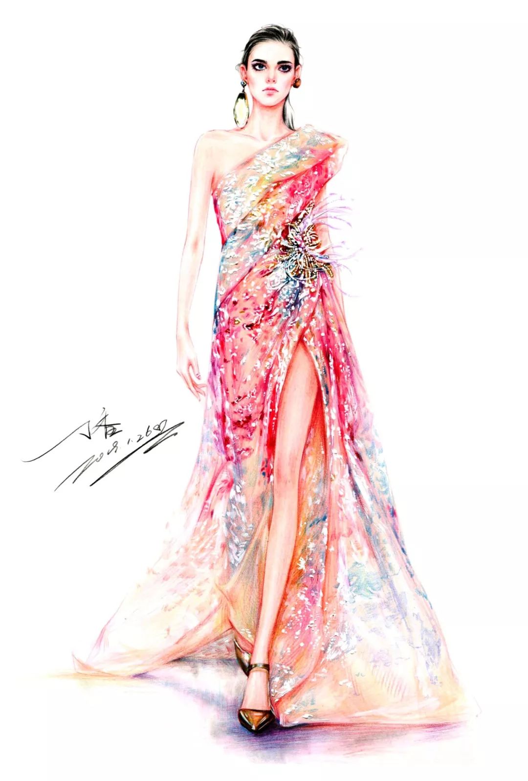 sketch)是服装设计师必须要掌握的基本专业技能,是