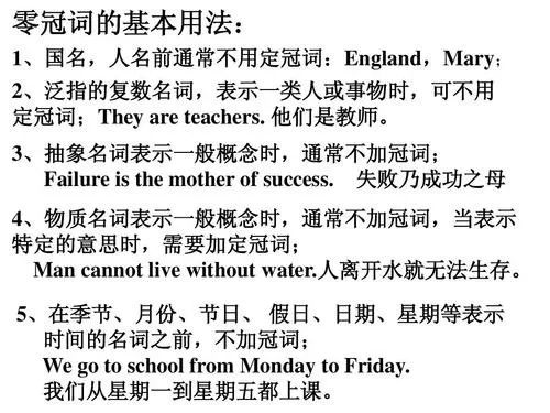 帽子戏法初中英语专项回顾之冠词