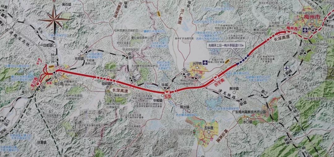时速350公里梅州第二条高铁在兴宁动工了未来至中山珠海可能仅约2小时