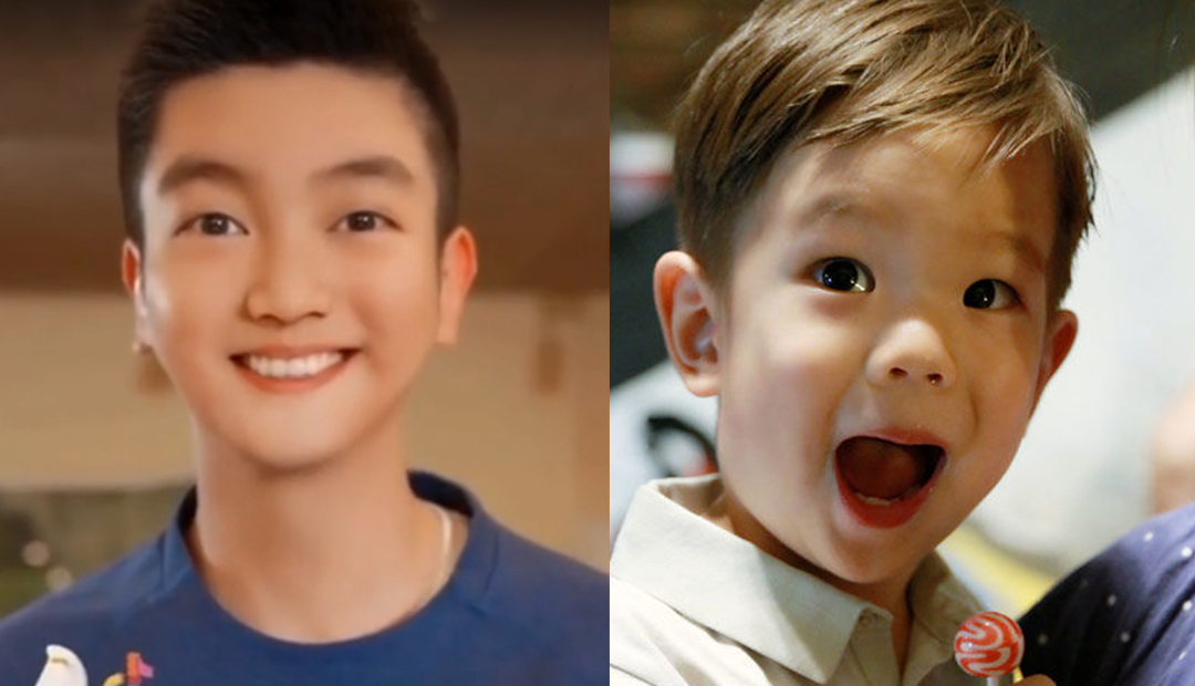 原创霍思燕杜江玩宝宝特效,证明儿子嗯哼更像谁,对比特效脸答案明显