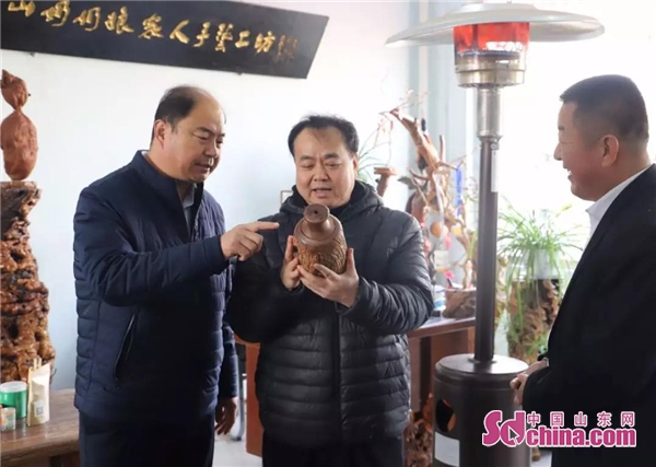 山东省旅游商品开发服务中心主任吴凯到下洼镇调研