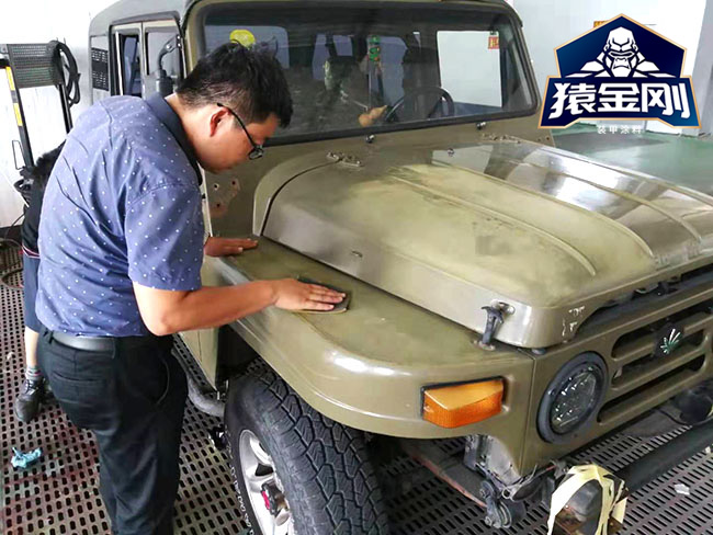 北汽越野车改装,喷涂猿金刚装甲涂层抗冲耐磨_搜狐汽车_搜狐网