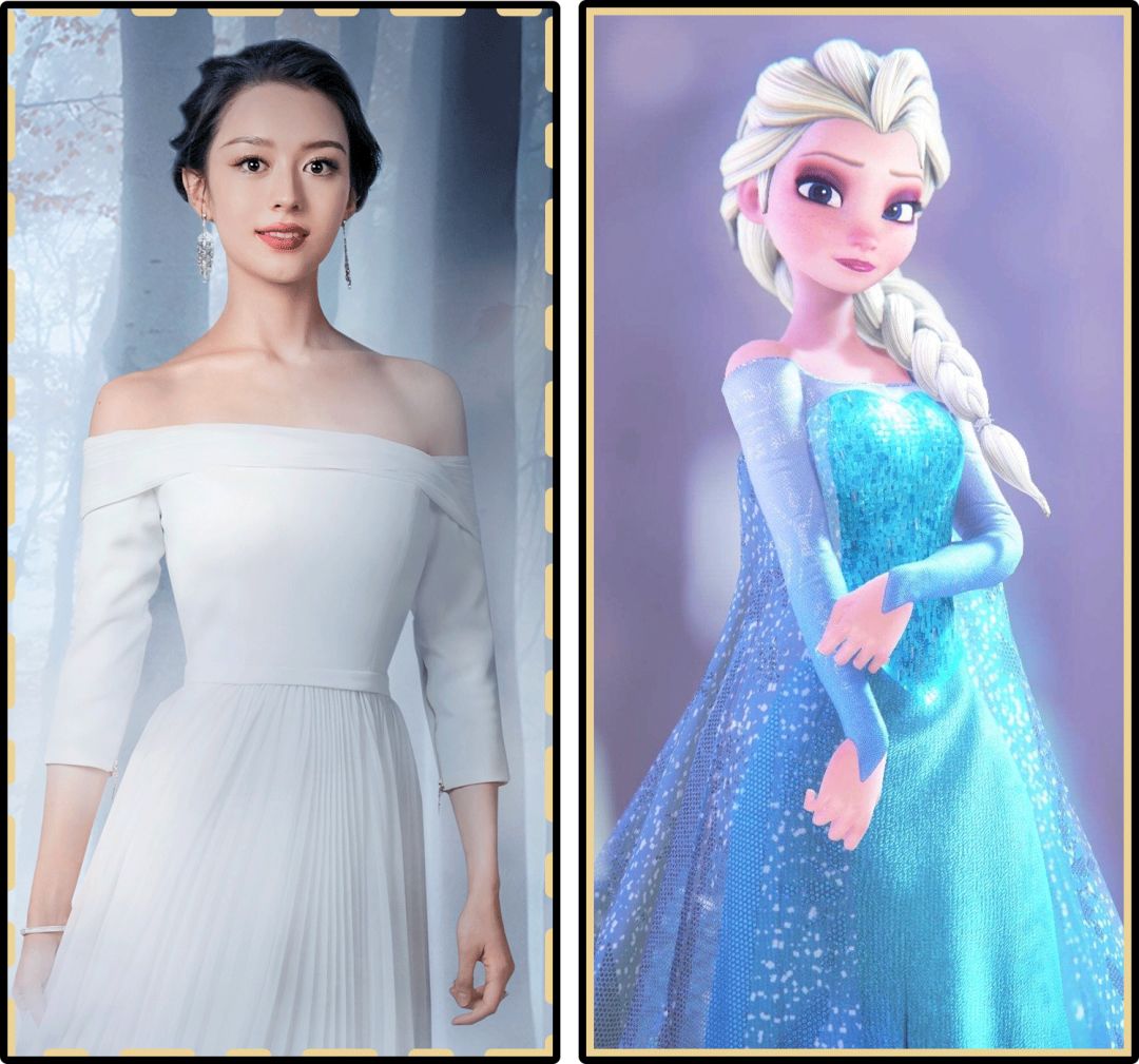 最近还弹唱了 frozen 2>的插曲 回忆之河>中文版,穿上白色长裙 盘