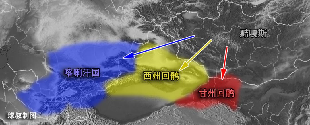 公元840年,漠北的黠戛斯(吉尔吉斯人前身)取代了回鹘,占据蒙古高原