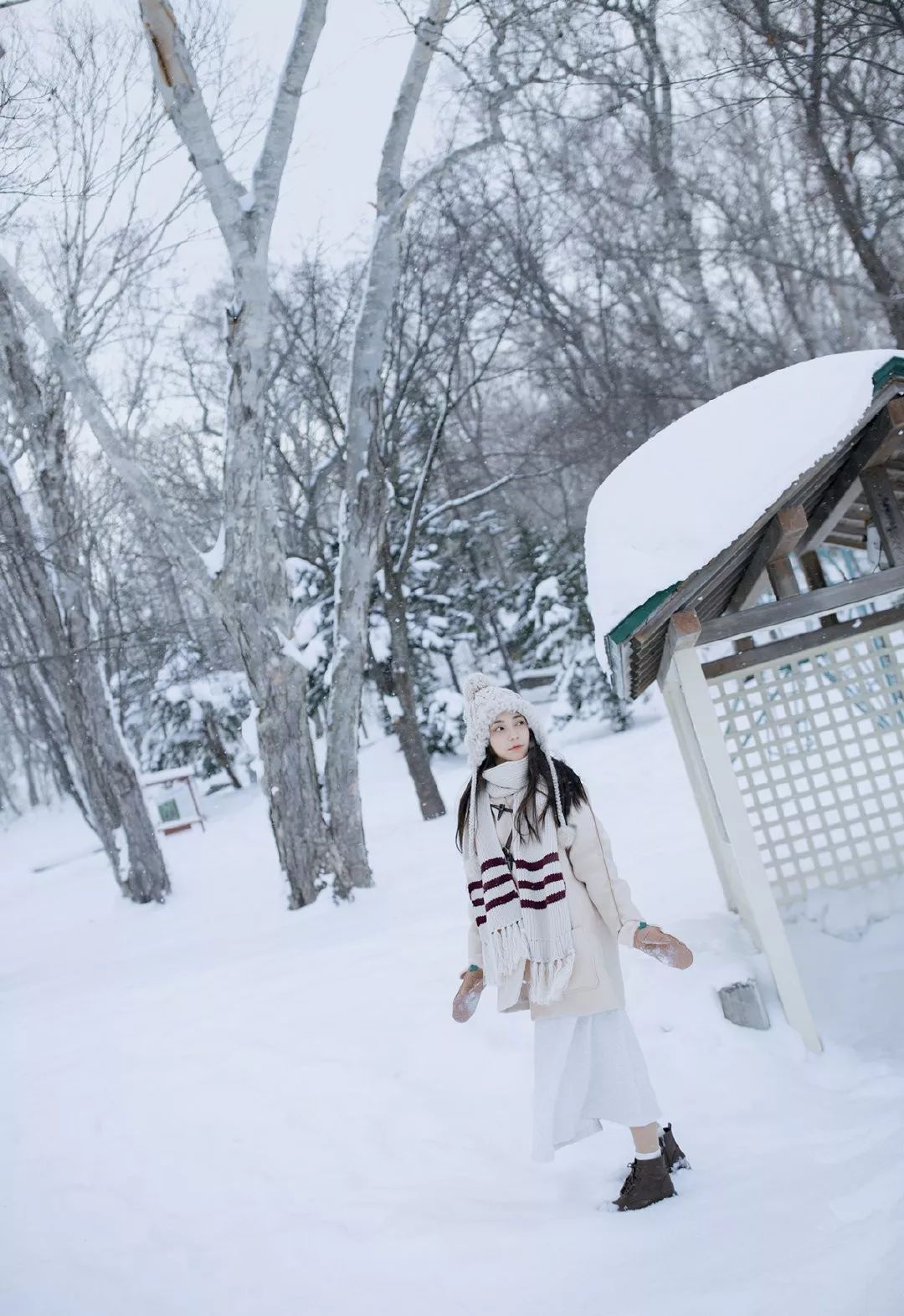 如何给女朋友拍一组好看的雪景照?