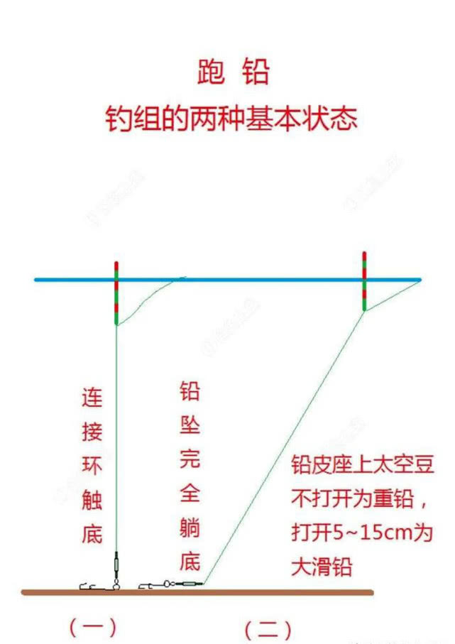 小跑铅钓法分解图图片