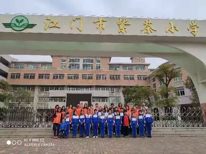 江门市紫茶小学校徽图片