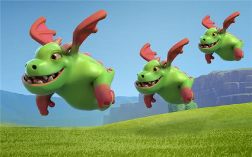 部落冲突飞龙宝宝也会喷火落单后将大发雷霆