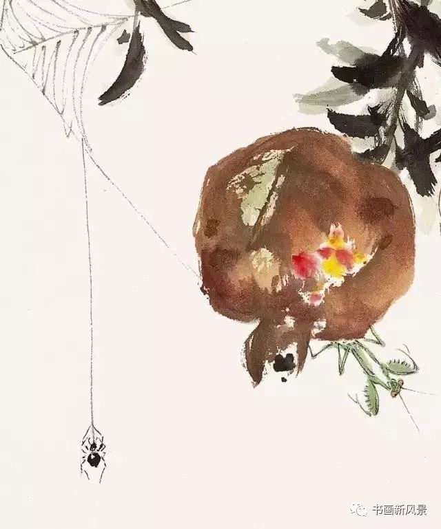 萧朗画螳螂,小写意,大造化!