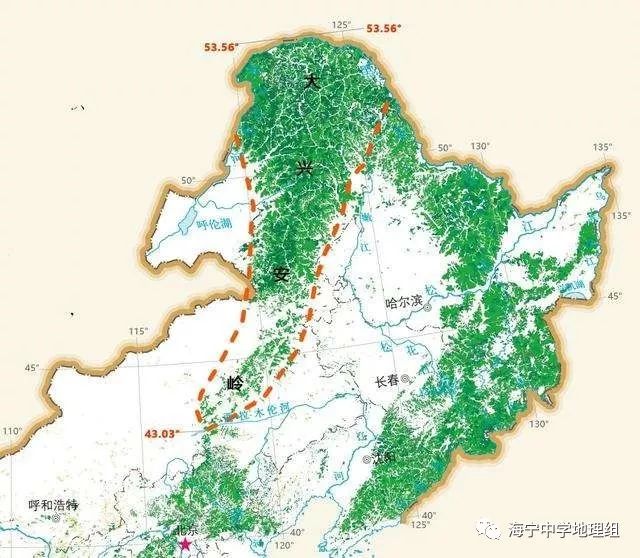 大兴安岭小兴安岭位置图片