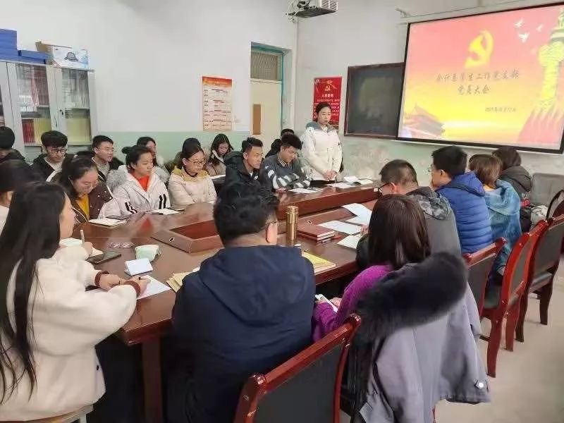 会议由支部书记乔雪刚主持,首先由发展对象同志汇报本