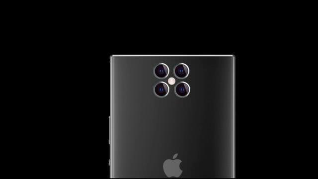 iphone12概念图:后置四摄和机身齐平,刘海没了前置镜头也没了_设计