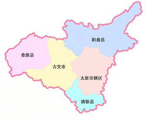 太原行政图六区图片