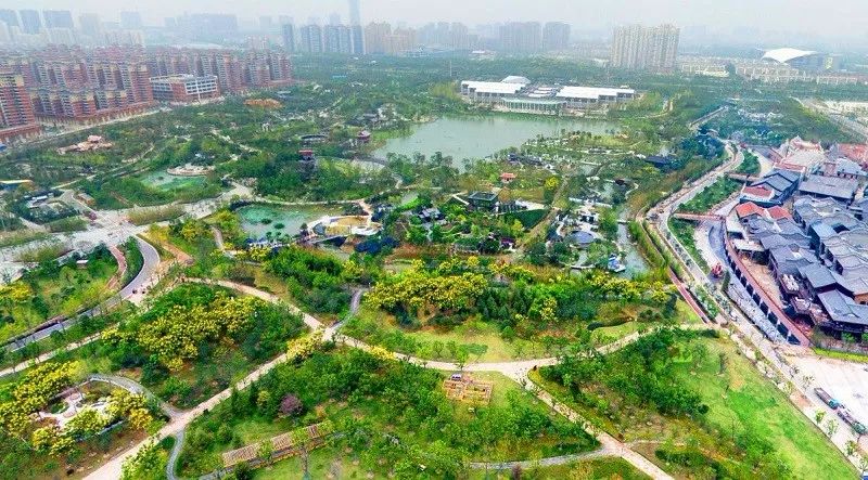 鸟瞰美丽的武汉园博园▲北洋桥公园效果图09结语和谐发展 科学运  