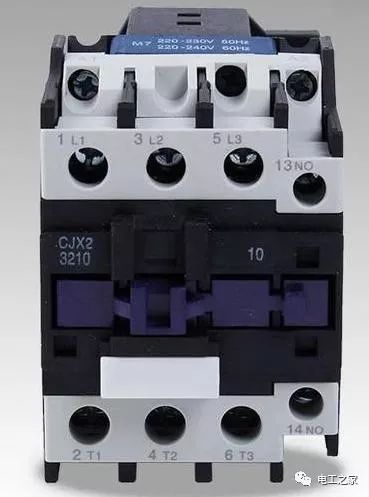 时控开关配合接触器使用的接线方法