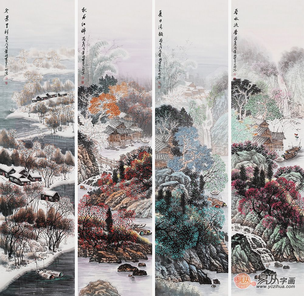 不妨试试家居装饰画这样选,山水美景赏不完!