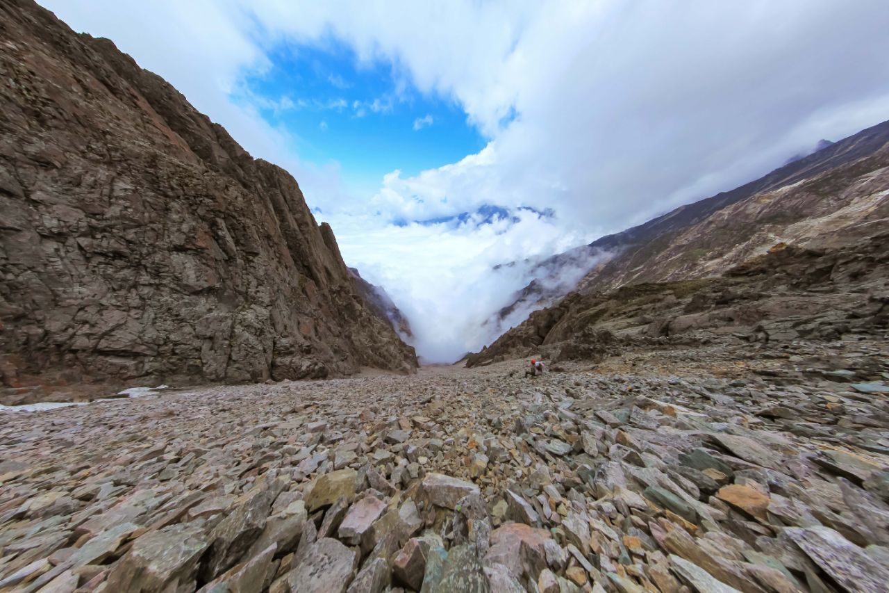 高山流石滩地貌图片