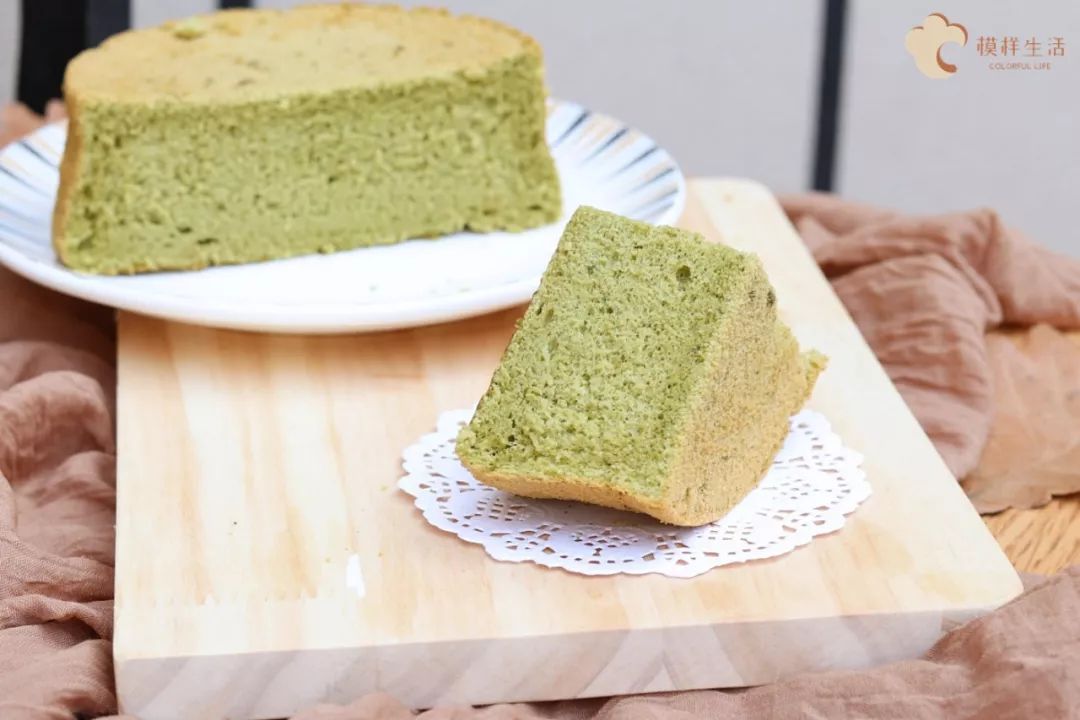 抹茶控请接收小清新治愈系抹茶戚风驾到