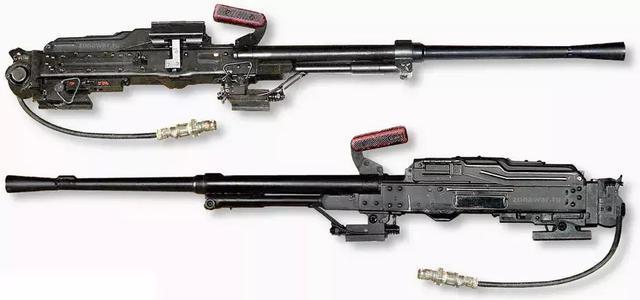 另外就是舱门机枪,也是用86是坦克机枪改的注意上机匣和枪口,这是86式