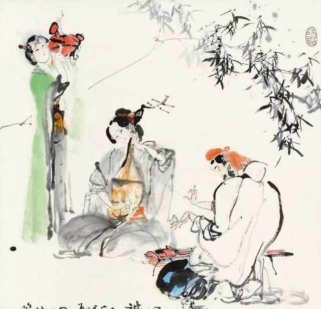 他的线描有一种摧枯拉朽的气势-施大畏绘画欣赏_作品