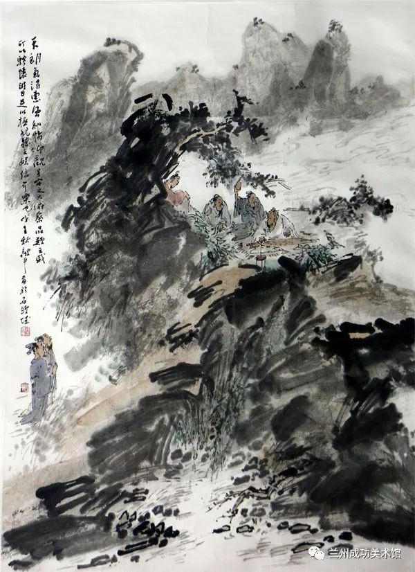 顾平先生画作《天朗气清 惠风和畅》