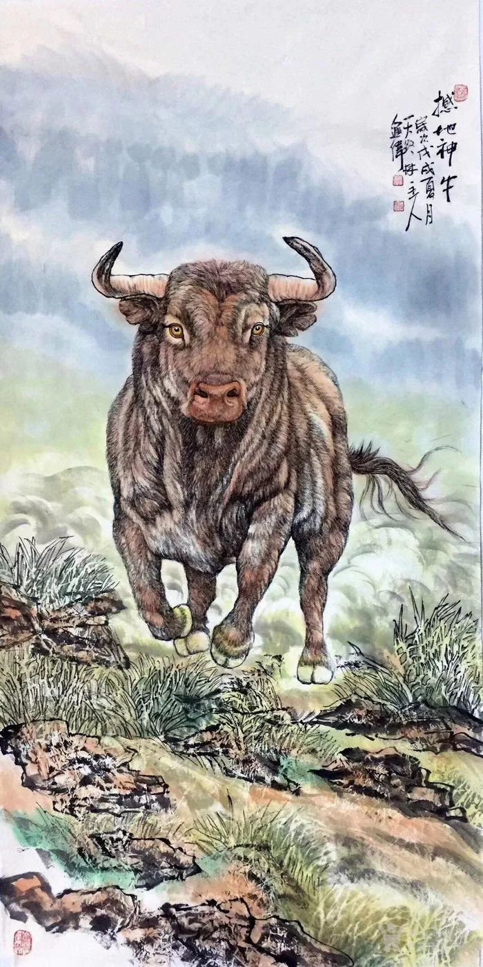 雪域传说|左进伟工笔动物画尽展雄风_作品