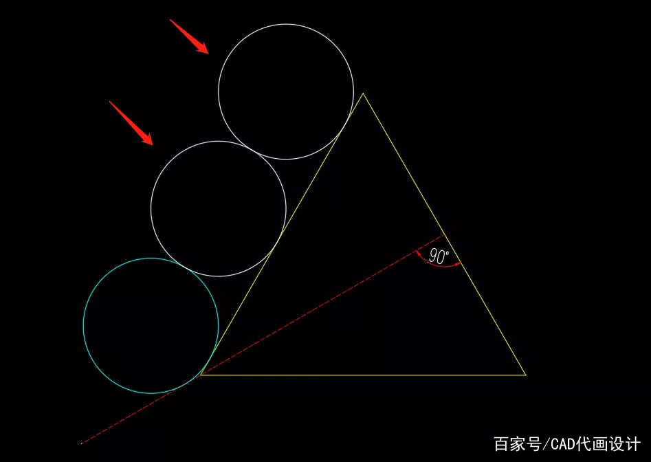 cad巧用缩放参照绘图_三角形