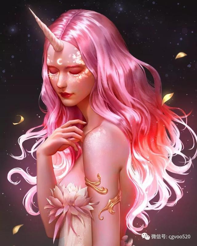 她的插画作品充满灵动的通透细腻美到想用来当头像cg窝