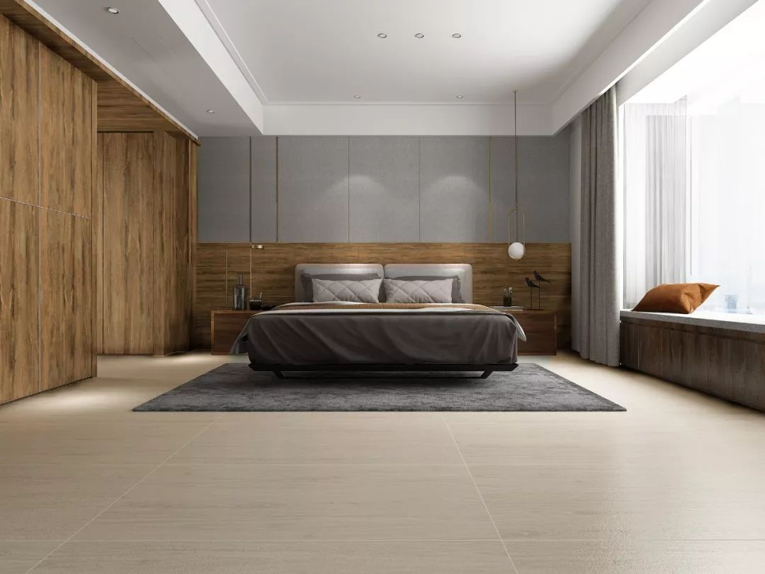有范丨为什么大家都选择在卧室铺贴瓷砖因为好看又实用啊