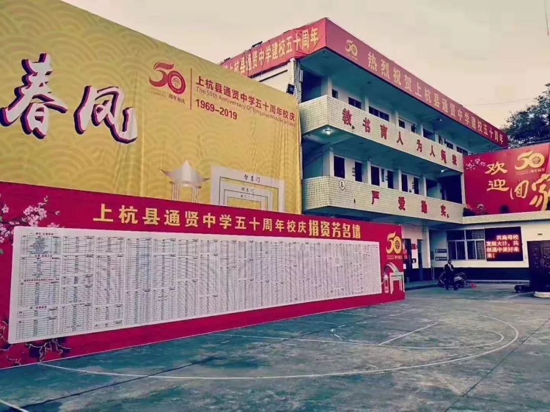 450万元广东上杭通贤商会助力校庆捐资创会会长阙炎和先生捐资100万元