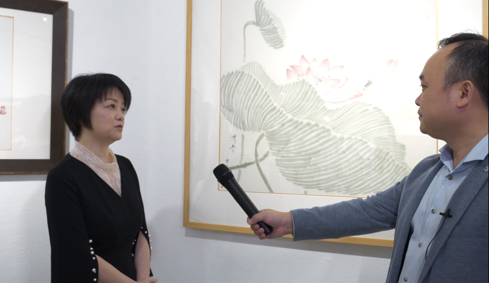 大咖云集四十不惑画展星爷电影反角黄锦江画功了得