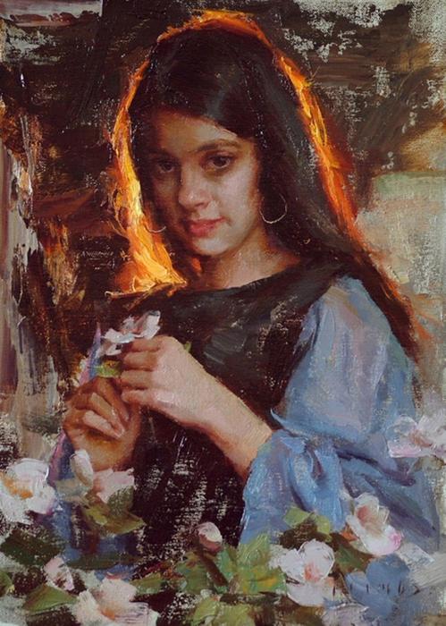 性感撩人美国顶尖艺术家人体油画中的美女