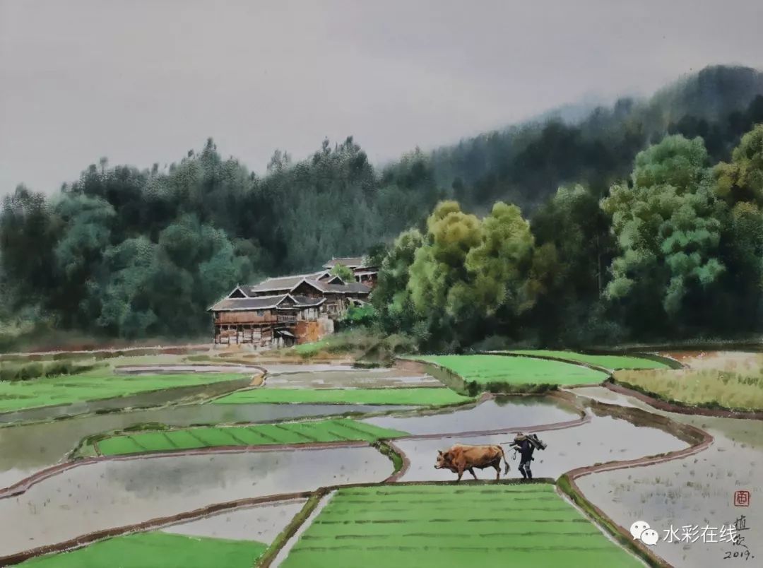 唐植欣笔中的人物和风景