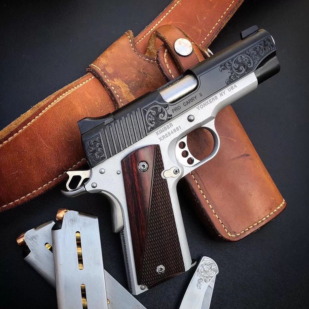 往期精选kimber1911华丽丽的全钢杀神