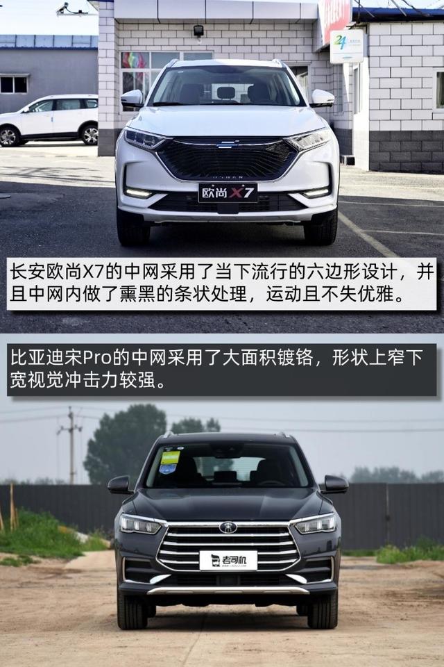 后发制人长安欧尚x7对比比亚迪宋pro