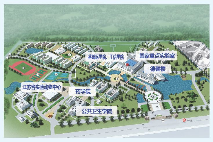 南京医科大学校园地图图片